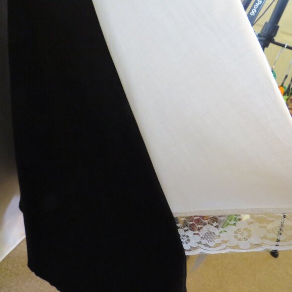 Adult Dress Black White Historical Colonial Costume Pilgrim 1pc 53" tall - Picture 11 of 11